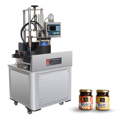 Εστιατόριο Honey Jam Vacuum αυτόματο γυάλινο βάζο Μηχανή σφράγισης φιαλίδων μετάλλου
