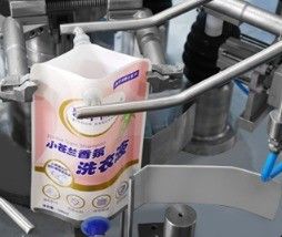 Χρησιμοποιούμενο πλαστικό υλικό συσκευασίας Μηχανή συσκευασίας σάκων περιστροφής ταχύτητας για καρύδια και σπόρους