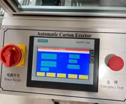 Υλικό συσκευασίας γυαλιού υψηλής ταχύτητας 25 κουτιά ανά λεπτό αυτόματη συσκευή σφράγισης