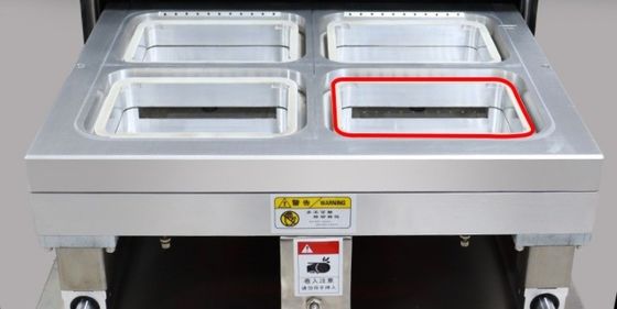Σφραγιστής δίσκων με αέριο για κοτόπουλα, ψάρια και λαχανικά σε συσκευασίες με τροποποιημένη ατμόσφαιρα