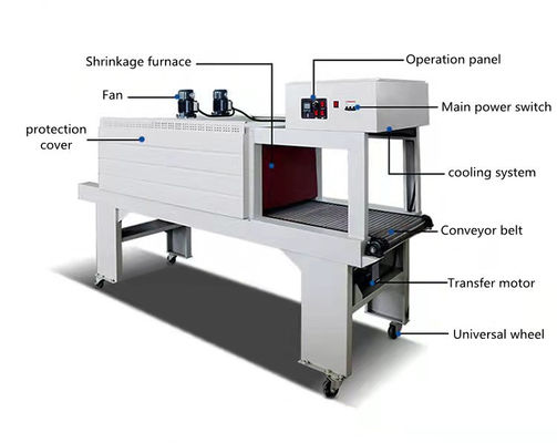 500ML 1L 2L μπουκάλια πετρελαίου ροή μεταφορέα ταινία περιτύλιγμα συρρικνωθεί συσκευασία συσκευή με σχεδιασμό