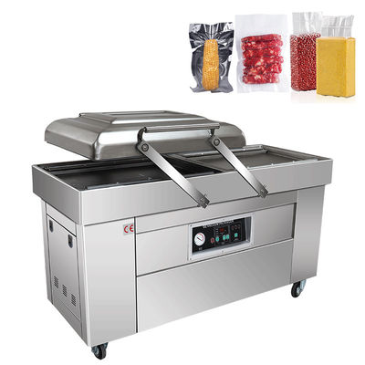 Τροφίμων κατάστημα Vacuum Sealer DZ-500 μοντέλο διπλό θάλαμο συσκευασίας μηχανή για εμπορικά