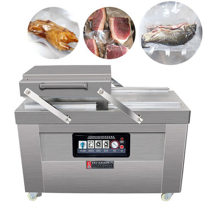 Τροφίμων κατάστημα Vacuum Sealer DZ-500 μοντέλο διπλό θάλαμο συσκευασίας μηχανή για εμπορικά