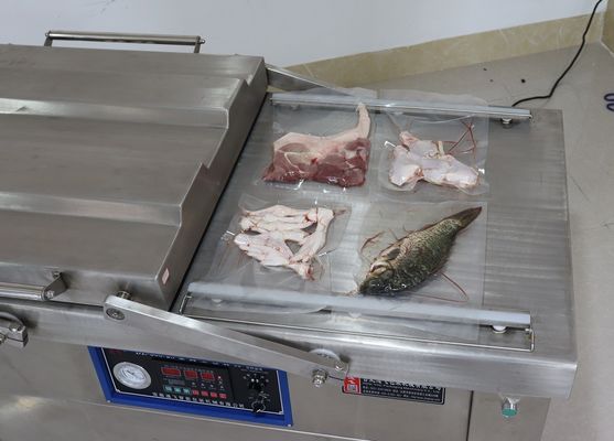 Τροφίμων κατάστημα Vacuum Sealer DZ-500 μοντέλο διπλό θάλαμο συσκευασίας μηχανή για εμπορικά