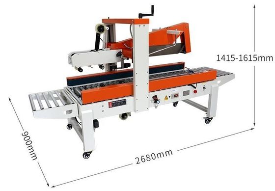 Ρυθμίσιμη μηχανή διπλής και σφραγιστικής για διάφορα ύψη χαρτονιού
