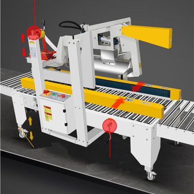 Ρυθμίσιμη μηχανή διπλής και σφραγιστικής για διάφορα ύψη χαρτονιού