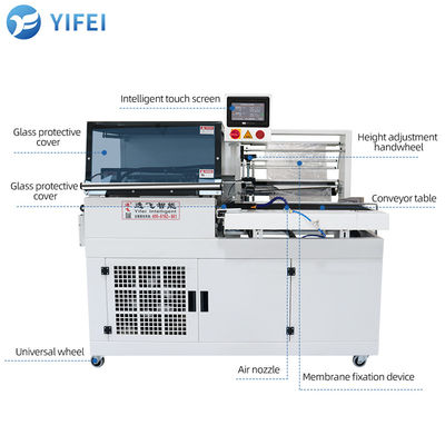 Βίντεο Τεχνική υποστήριξη Αυτοματοποιημένη μηχανή συσκευασίας συρρικνωτικής συσκευασίας 450L για συσκευασία δώρων