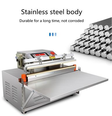 Ηλεκτρικός σφραγιστής κενού για εμπορική συσκευασία 1070*460*1020mm τύπου ταινίας