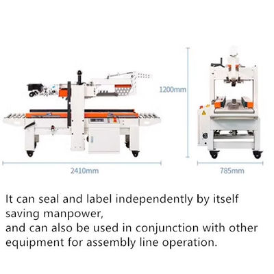 Εργασιακό τραπέζι 600-700mm Flap Folding Carton Sealing Machine με ταχύτητα σφράγισης 28m/min