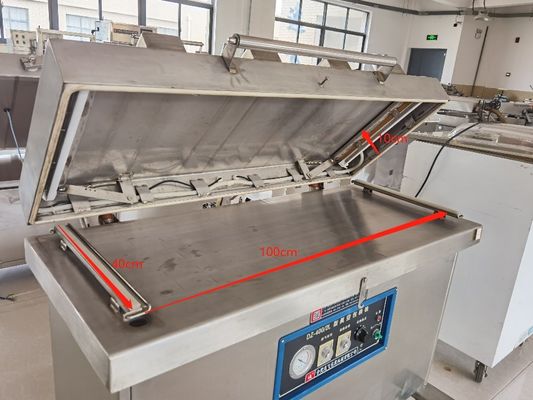 Ηλεκτρική μηχανή σφράγισης ψαριών με κενό Dz400 για πλαστικές σακούλες 220V με μονό θάλαμο