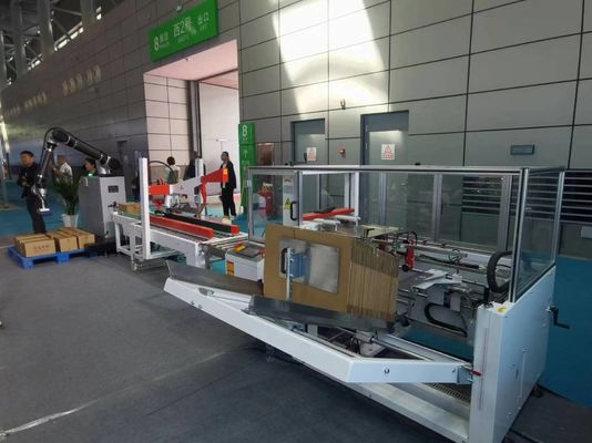 IP65 Γραμμή συσκευασίας με θήκη Θήκη κουτί κουτί Erector Δυνατότητα αναδίπλωσης σφραγιστή σύστημα παλετιστή