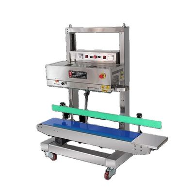 Μεταφορά φόρτωσης 20kg συνεχής αυτόματη κάθετη ταινία σφραγιστή για όρθια τσάντες τσάντας