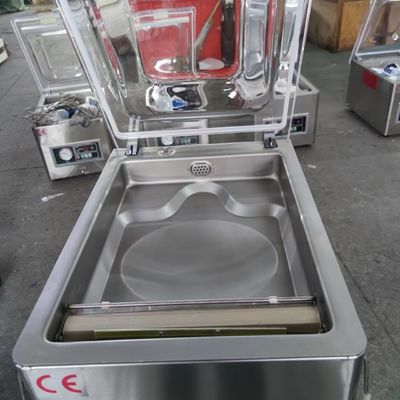 Υψηλά ημιαυτόματη εμπορική συσκευή συσκευασίας με κενό σφραγίσματος γραφείου για το κρέας ρυζιού