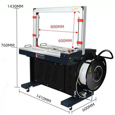 400W/3A αυτόματη ανθεκτική μηχανή δέσμευσης δέσμης για χαρτόνια και κουτιά PP