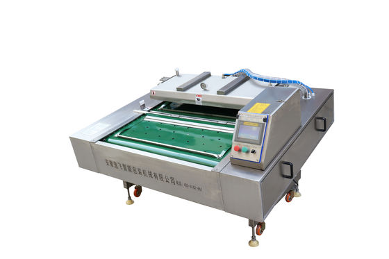 Μακρότητα σφράγισης 1000mm YF-1000S Μεταγωγική ζώνη Μηχανή συσκευασίας κενού για κρέας φρούτων