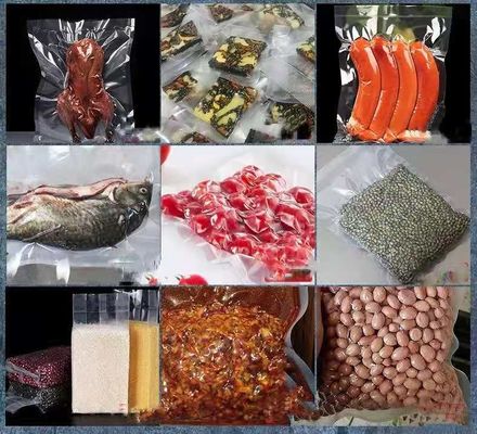 Πλαστικό υλικό συσκευασίας Εμπορική μηχανή συσκευασίας κρέατος κοτόπουλου με κενό