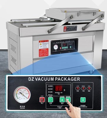 Μηχανή συσκευασίας και σφράγισης τροφίμων με ατσάλι 201 Διπλό θάλαμο σφραγίδα κενού