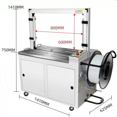 CE Αυτοματοποιημένο PP Strap Bundle Box Strapping Banding Machine Η τέλεια μηχανή μποξ