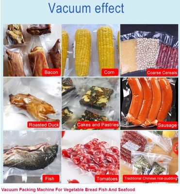 190 KG CE Εγκριθείσα Βιομηχανική Αυτοματοποιημένη Μηχανή Συσκευασίας Υπό Κενό Για Ράζι Νερό Ξηρό Τρόφιμο Κρέας Φρούτα Ψαρά Αβγό Πτακάκια