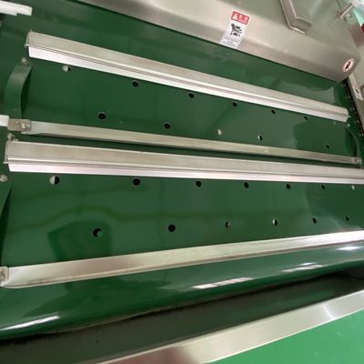 Ηλεκτρική 1000 διπλής λωρίδας αυτοματοποιημένη συσκευασία προϊόντων φασόλι και άγρια λαχανικά συνεχής συσκευασία κενού