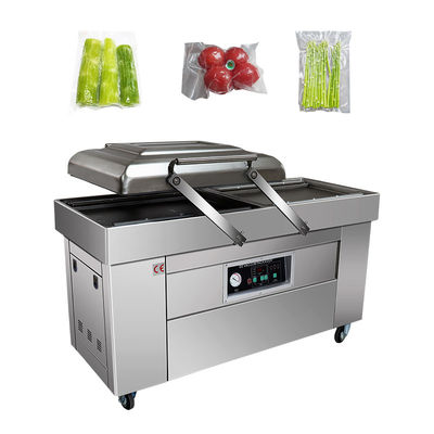 Ημιαυτόματος εμπορικός διττός θάλαμος συσκευαστής κενού για ολόκληρο κοτόπουλο και γαλοπούλα