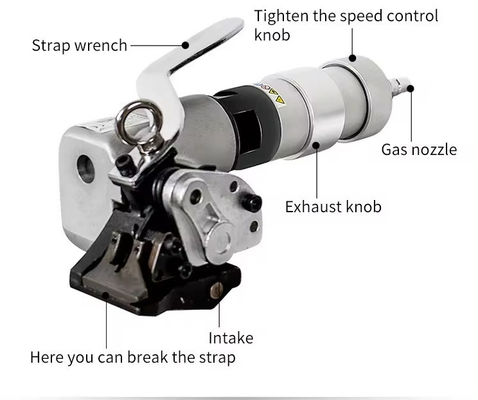 FTL-S19 32mm Πνευματική μεταλλική ζώνη Χάλυβα Strapping Tensioner εργαλείο για πλάτος ζώνης 0,6-1,2mm