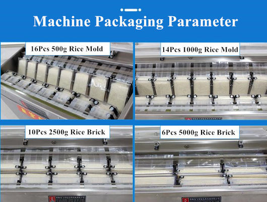 Μηχανή συσκευασίας κενού από τούβλα ρυζιού θερμομόρφωσης από ανοξείδωτο χάλυβα με εύκολη λειτουργία