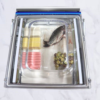 Μηχανή συσκευασίας με κενό για σφραγιστές τροφίμων και κρέατος με ταινία σφραγίσματος 2Pc και ταχύτητα αντλίας 20m3/h