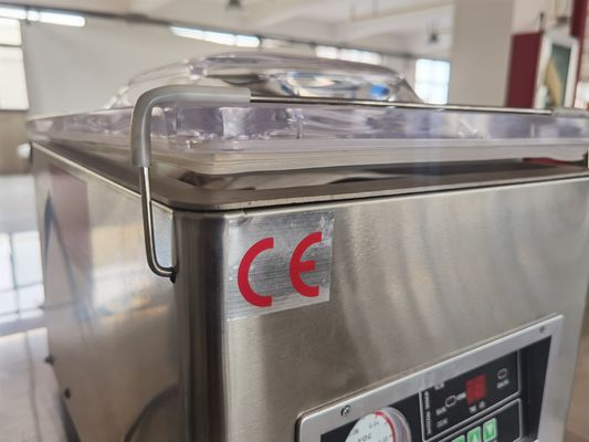 Μηχανή σφράγισης κενού επιτραπέζιας επιφάνειας για φυτικές συσκευασίες με κρέας τροφίμων ημιαυτόματη ποιότητα