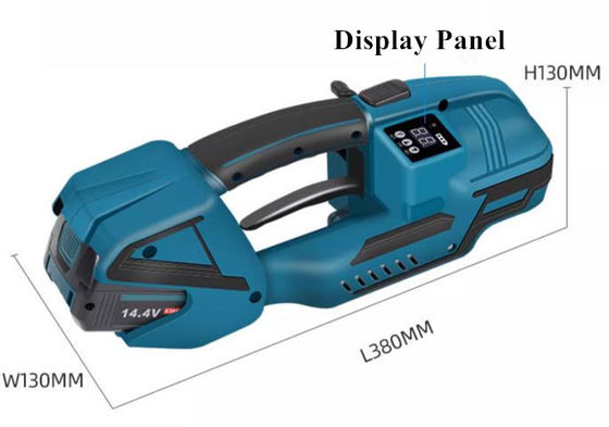 400-3200N Τραβήξτε φορητό PET Strap χειροκίνητο Strapping Machine με 14.4V 4A 57,6Wh μπαταρία