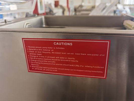 44 KG Οικιακό μονόμπαρο επιτραπέζιο ηλεκτρικό μηχάνημα σφράγισης τροφίμων για μικρές επιχειρήσεις