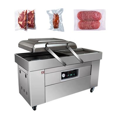 Πλαστική συσκευασία βοδινού μπριζόλας 40m3/h Ταχύτητα αντλίας κάθετο διπλό θάλαμο