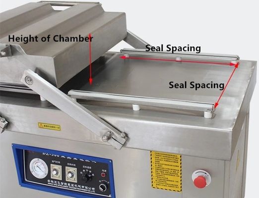 2200W DZ-600/2S Stand Double Chamber Vacuum Packer για ψαρό μπριζόλα υλικό υγρό βοδινό