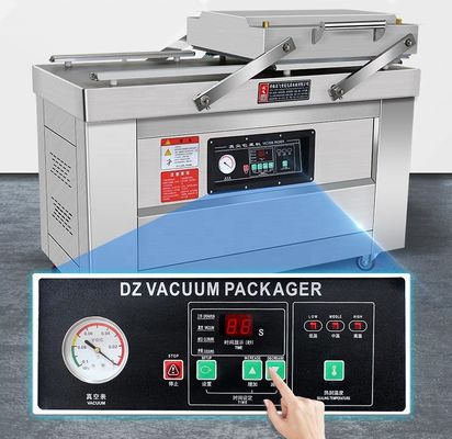 Τροφίμων DZ-400 / 2S-P διπλό θάλαμο Vakuum συσκευασία μηχανή LCD ελέγχου Vakuum σφραγίδα