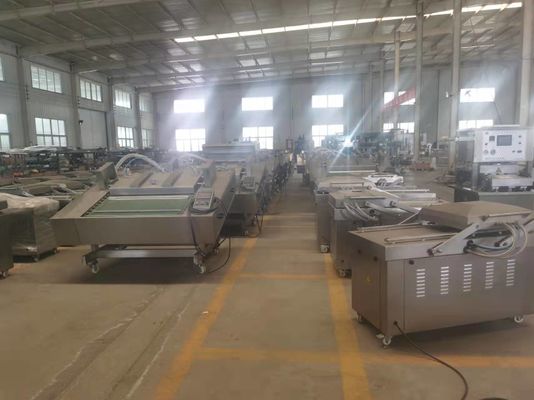 Μηχανή συνεχούς συσκευασίας κενού τύπου κυλίνδρου με ζώνη για ξηρές γαρίδες και καπνιστό σολομό