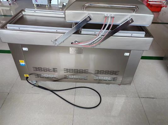 DZ-600/2SB 1500W αυτόματη βιομηχανική συσκευή σφράγισης με κενό για φασόλια τροφίμων ρύζι ψάρι