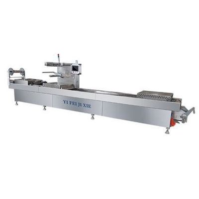 4800*850*2000mm Αυτοματοποιημένη μηχανή συσκευασίας με κενό θερμομόρφωσης για προϊόντα τυριού