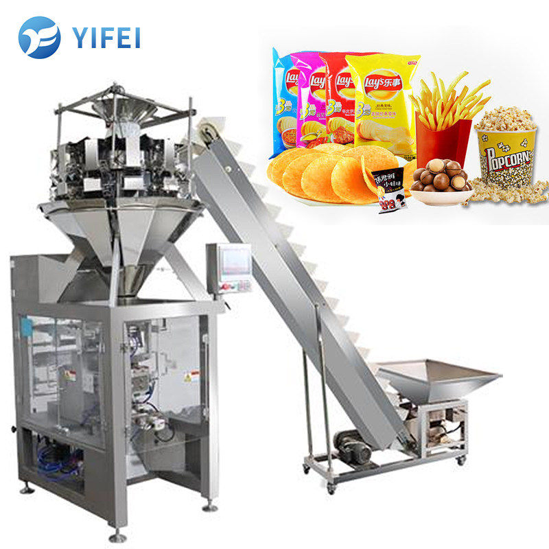 Αυτόματη ζύγιση 100g Snack Candy Vertical Packing Machine για ακριβή συσκευασία τσάντας