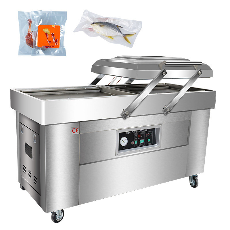 Εύκολη στη λειτουργία ημιαυτόματη διττή μηχανή κενού για μικρές συσκευασίες