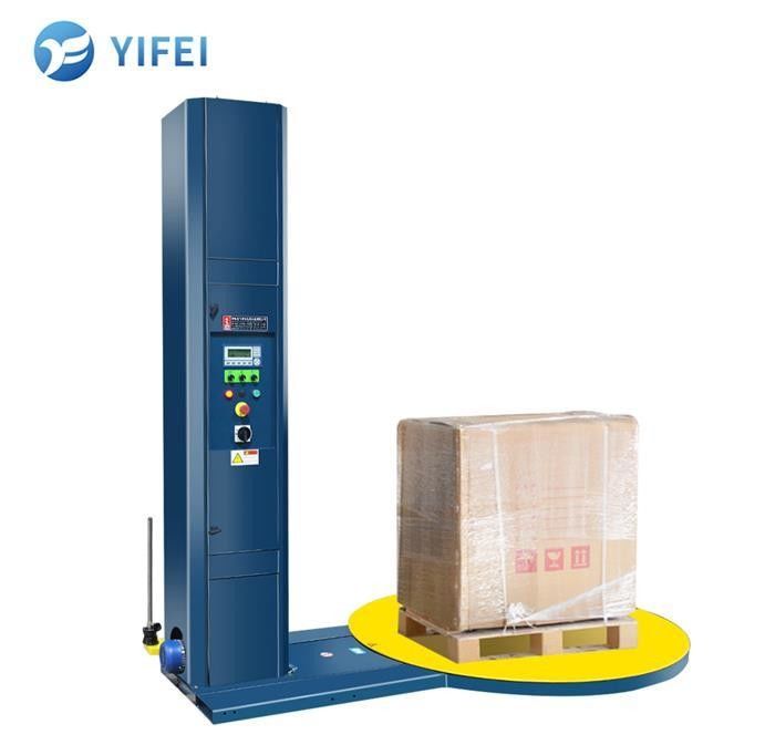1P Voltage Palet Wrapper Πλήρως αυτόματη συσκευή τυλίγματος παλέτας για παλέτες