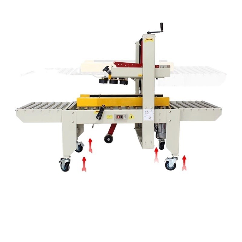 Εύκολη στη λειτουργία ημιαυτόματη μηχανή κολλητικής ταινίας για τη σφράγιση κουτιών από χαρτόνια 106 KG