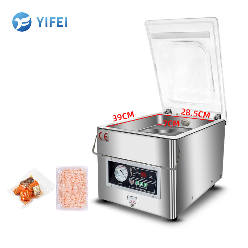 Συμπληκτικός και φιλικός προς το χρήστη οικιακός σφραγιστής κενού θαλασσινών με μέγεθος L480*W330*H360mm