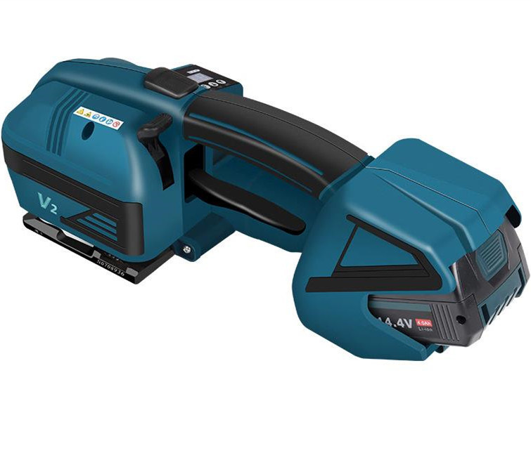 Ηλεκτρική μηχανή δέσμευσης με επαναφορτιζόμενη μπαταρία V2 για ημιαυτόματη συσκευασία χαρτονιού